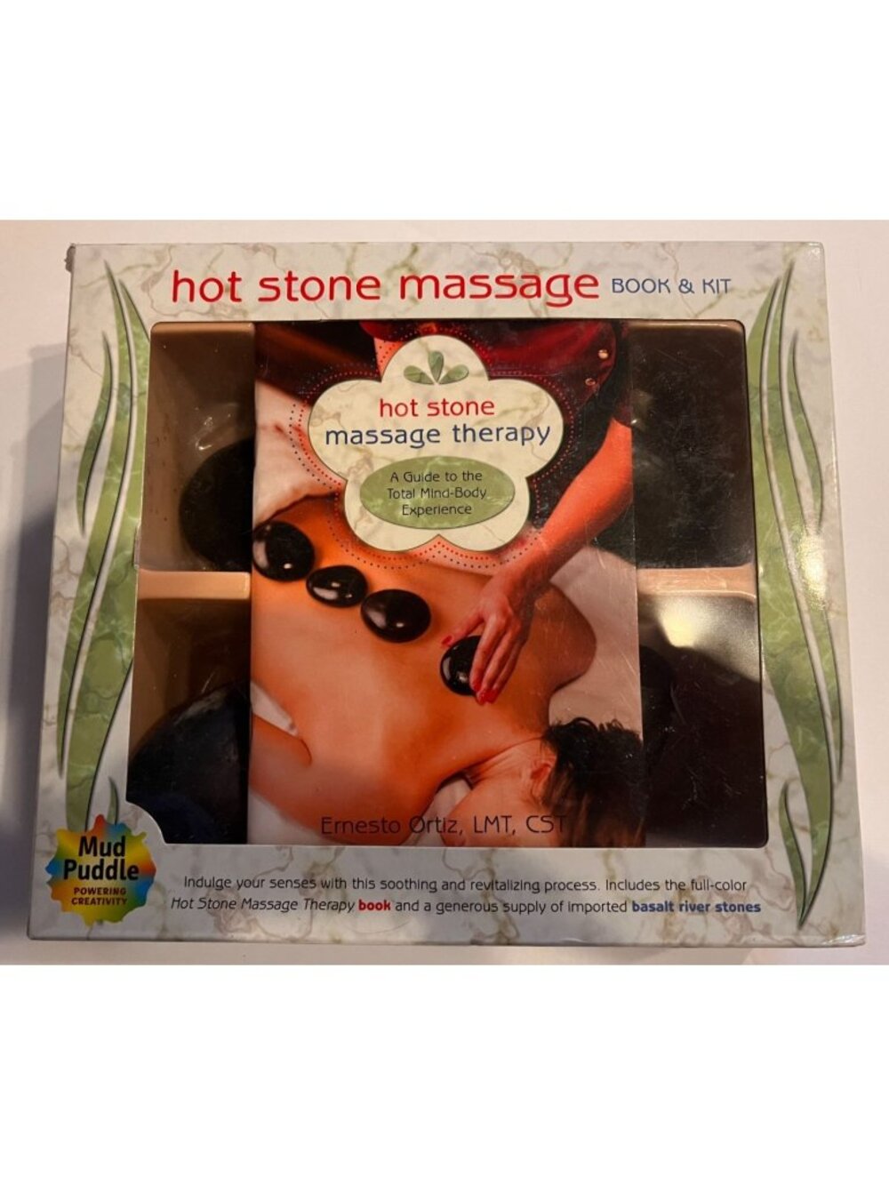 Hot Stone Massage Therapy Book Kit Mud Puddle Basalt River Stones Ernesto Ortiz